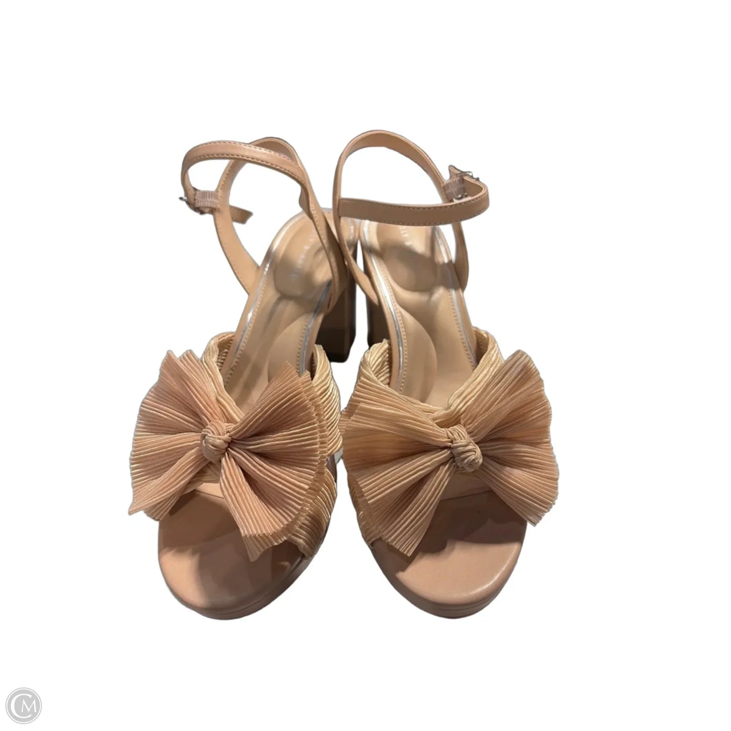 Shoes Heels Block By Kelly And Katie In Tan, Size: 11