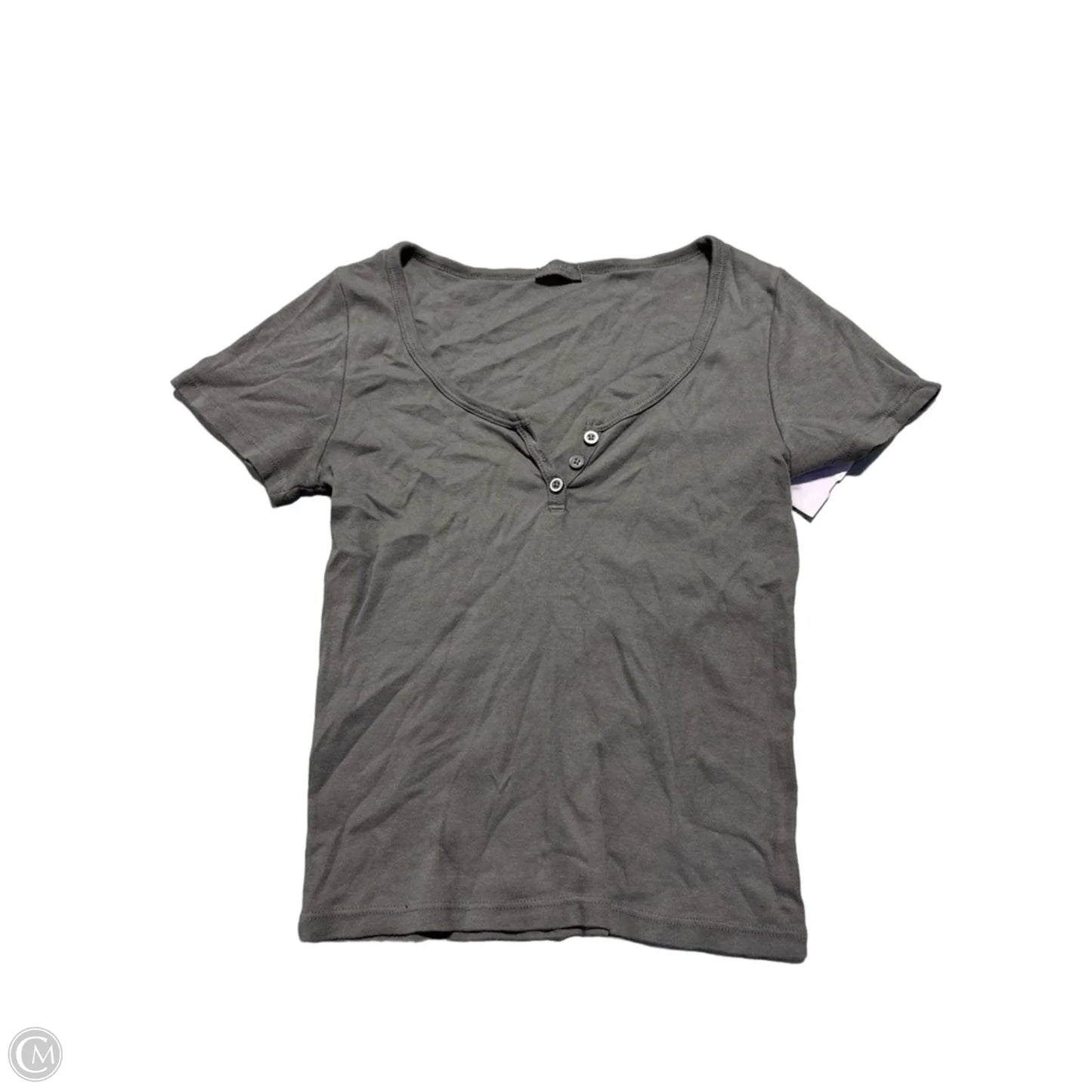 Top Short Sleeve By John Galt In Grey, Size: S