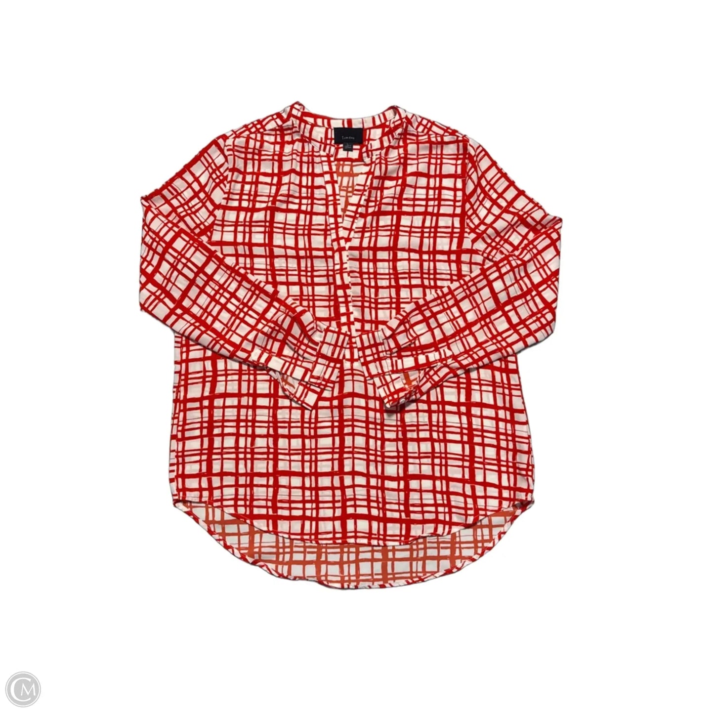 Top Long Sleeve By Lumiere In Orange, Size: L