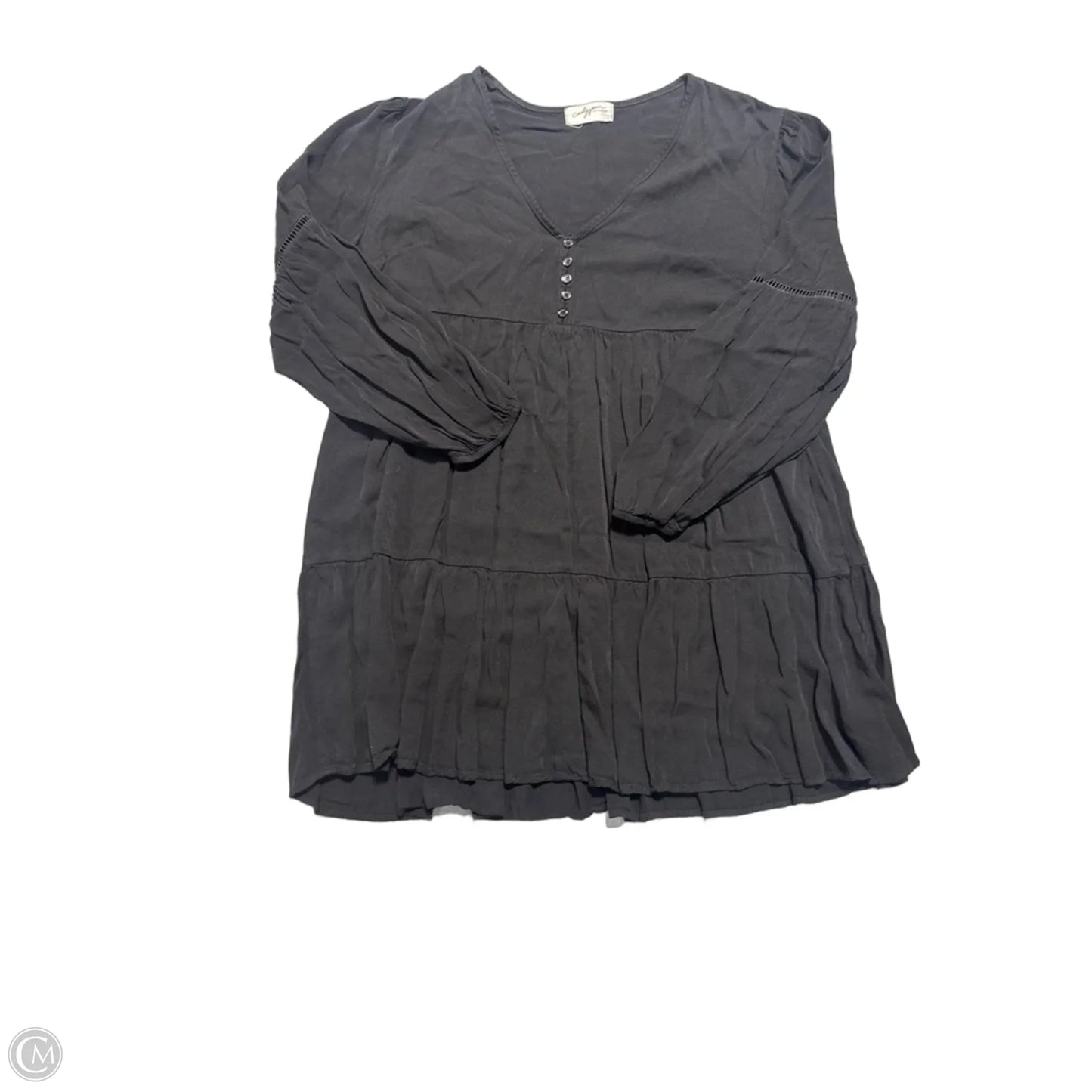Top Long Sleeve By Carly Jean In Black, Size: M
