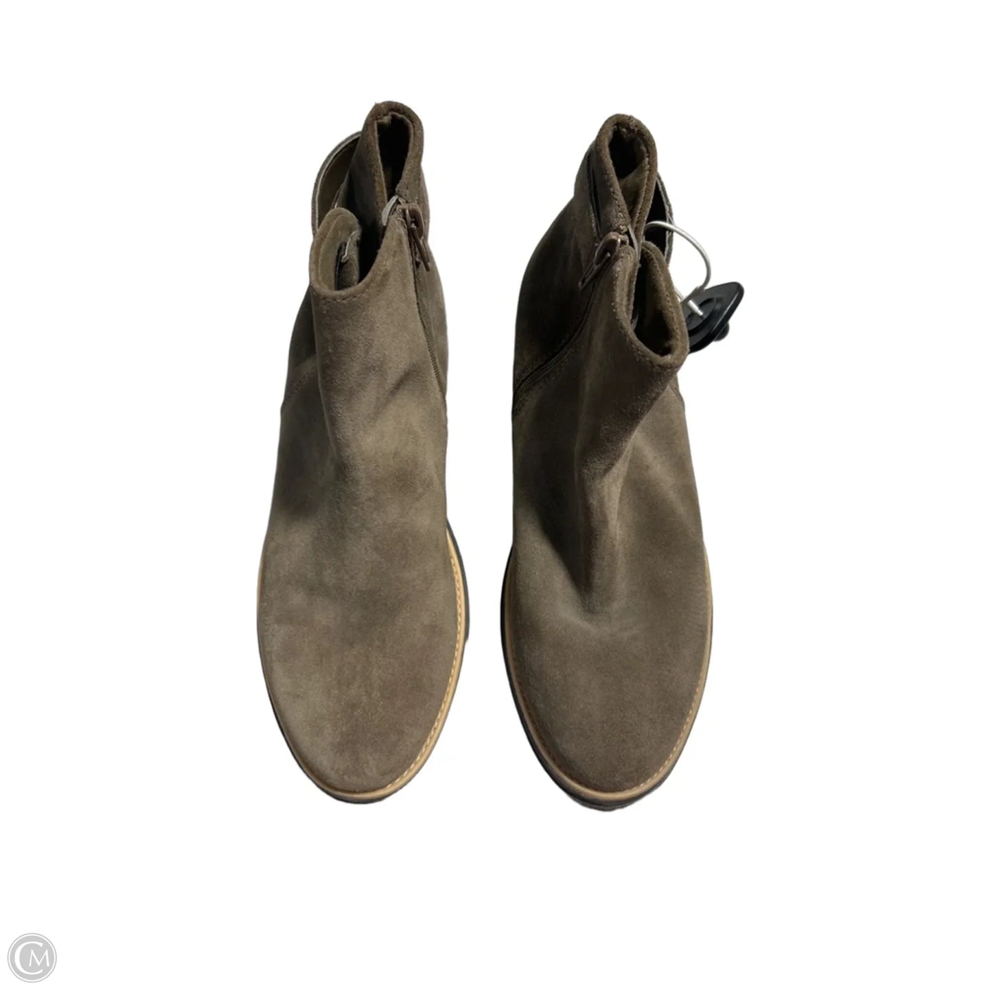 Shoes Flats By Clarks In Grey, Size: 8