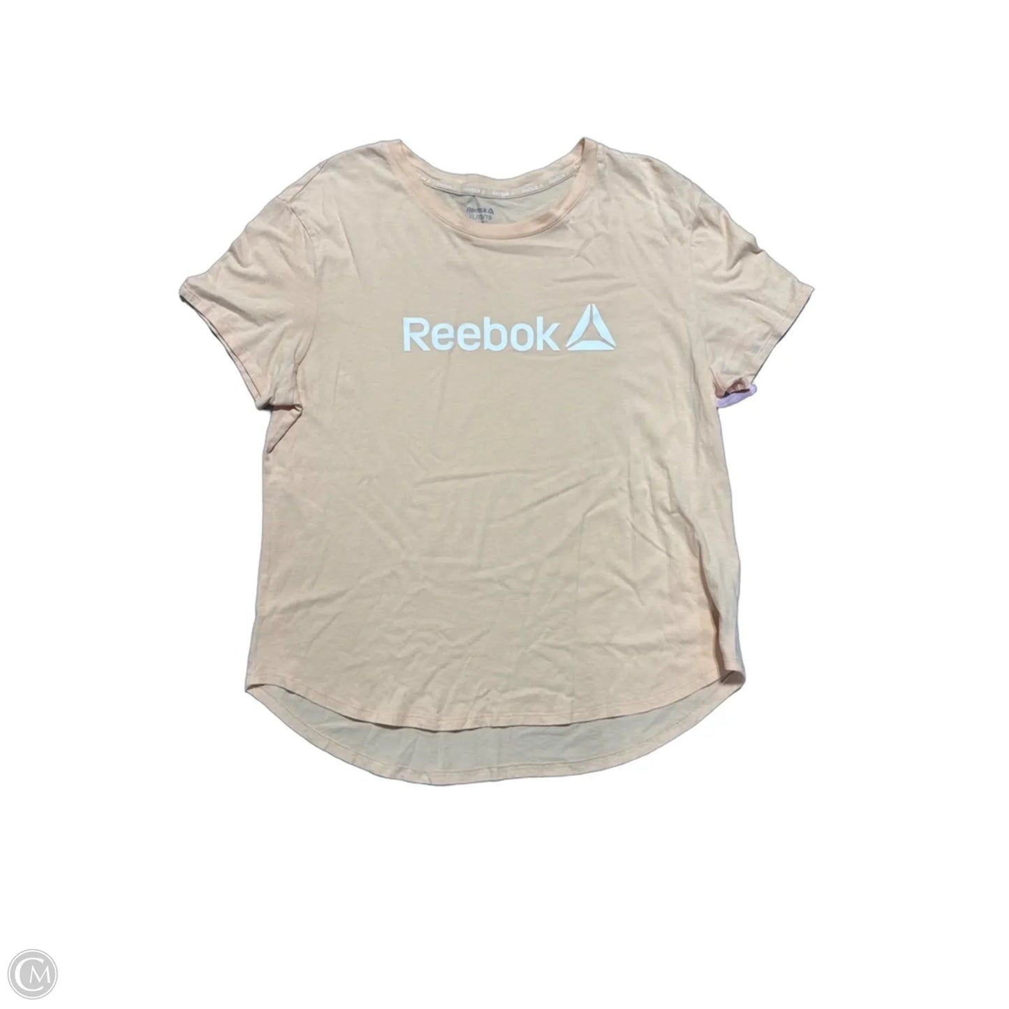 Top Short Sleeve By Reebok In Orange, Size: Xl