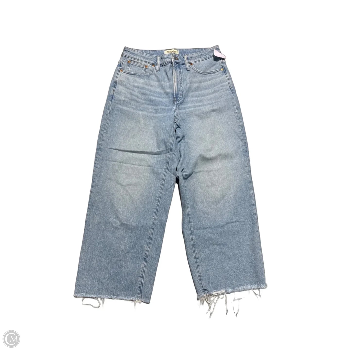 Jeans Wide Leg By Madewell In Blue Denim, Size: 10