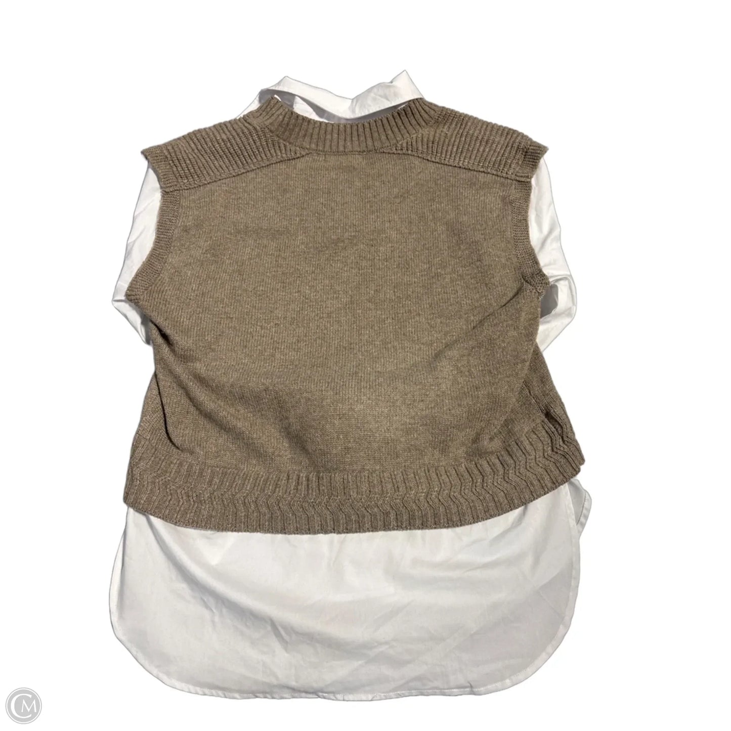 Sweater By Marled In Brown & White, Size: M