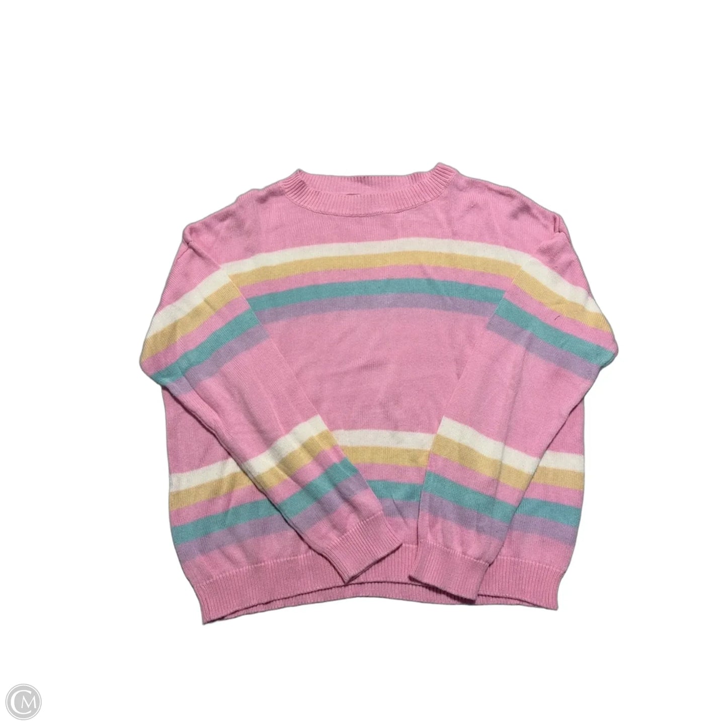 Top Long Sleeve By Andree By Unit In Pink, Size: S