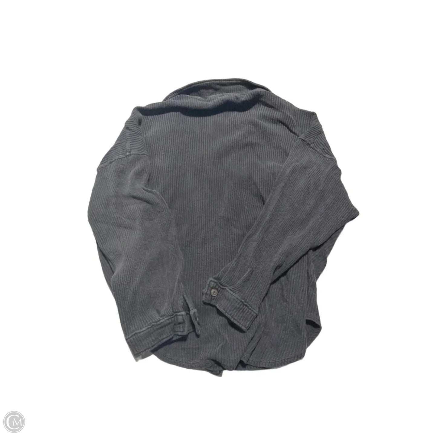 Top Long Sleeve By Double Zero In Grey, Size: S