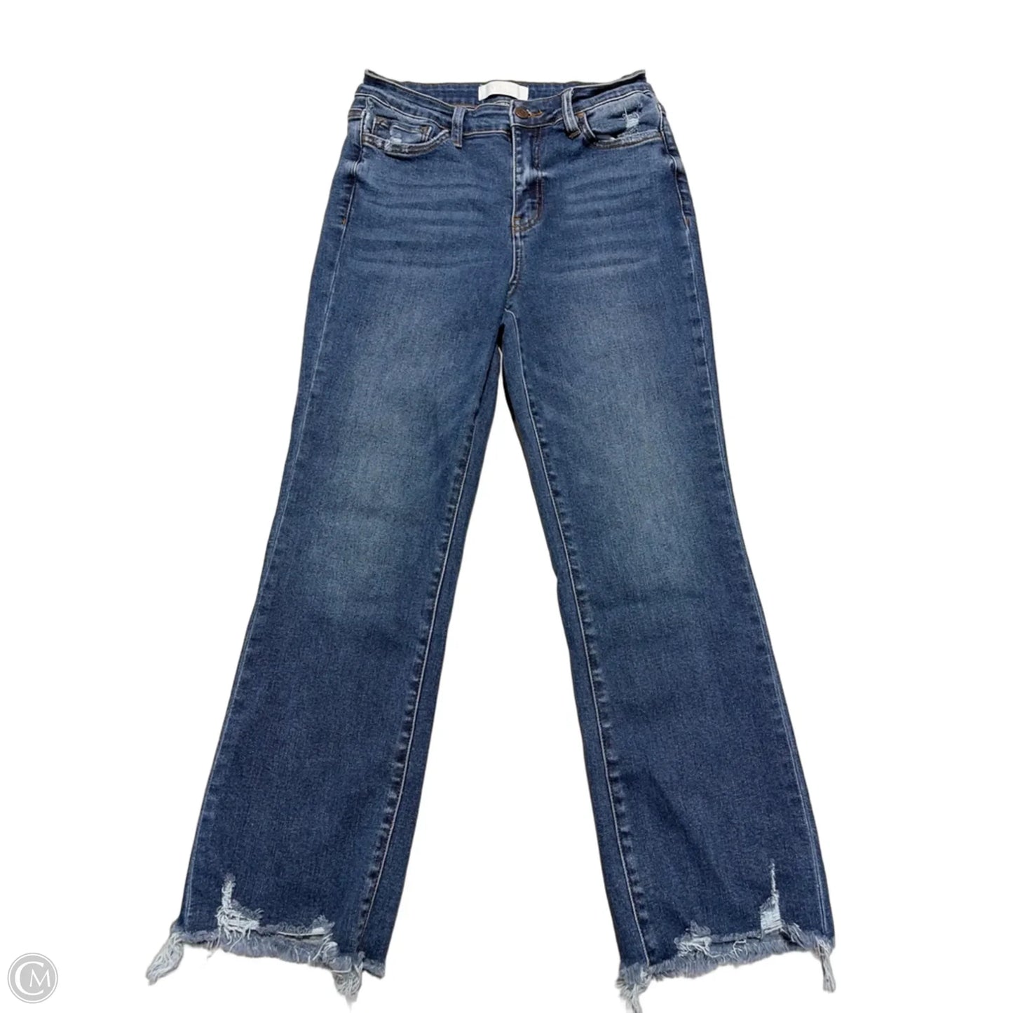 Jeans Straight By Vervet In Blue Denim, Size: 6