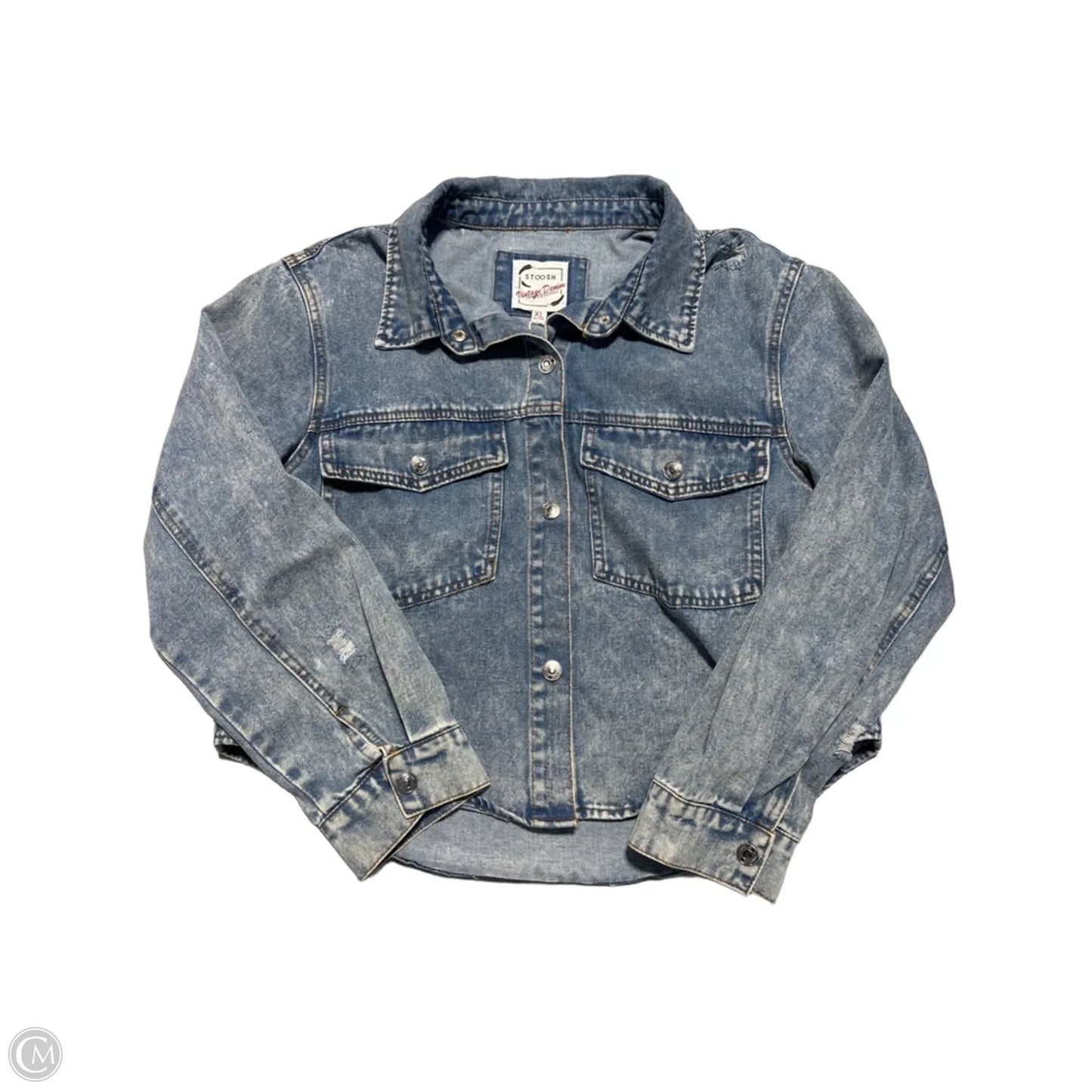 Jacket Denim By Stoosh In Blue Denim, Size: Xl