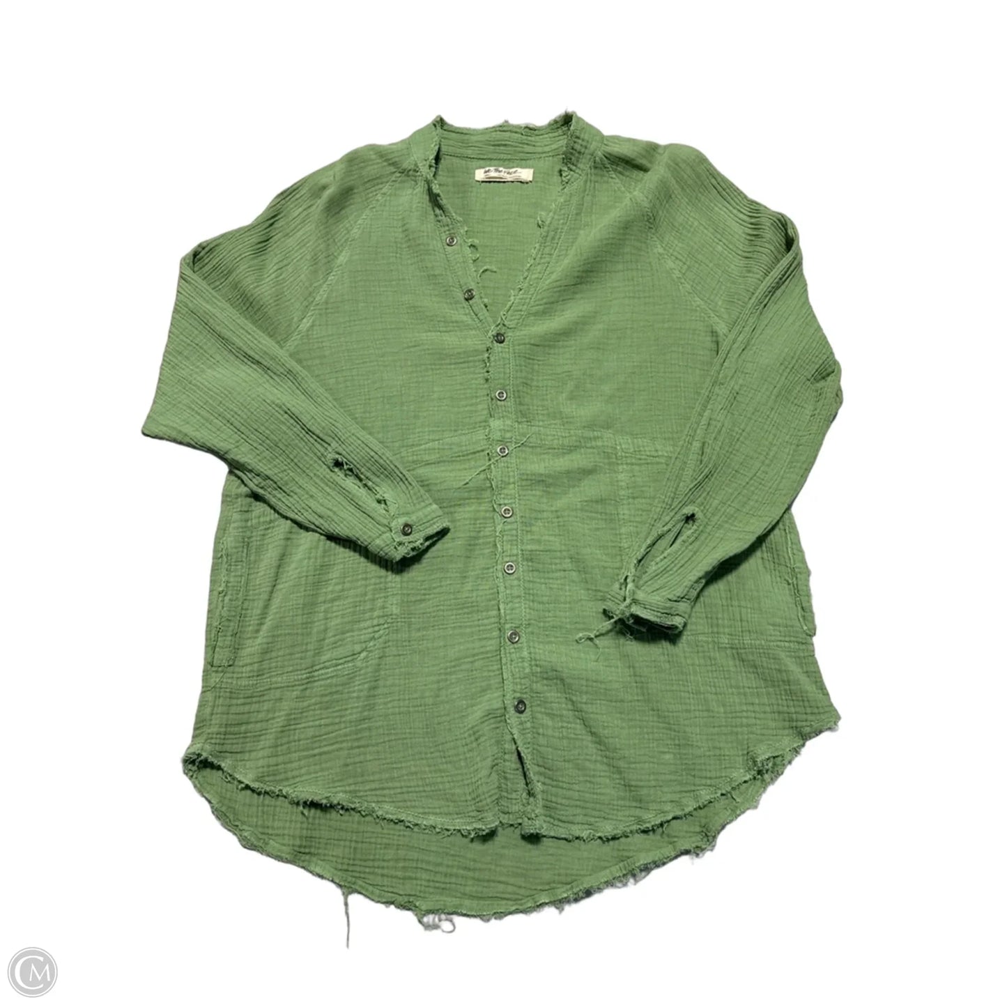 Top Long Sleeve By We The Free In Green, Size: S