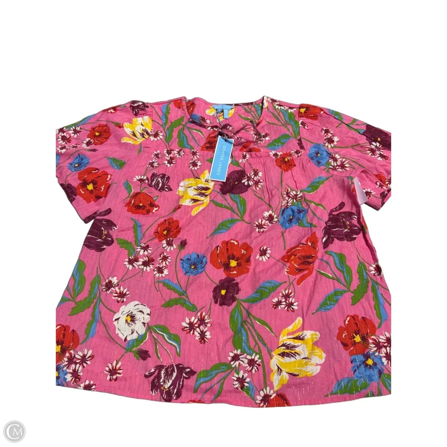 Top Short Sleeve By Draper James In Pink, Size: M