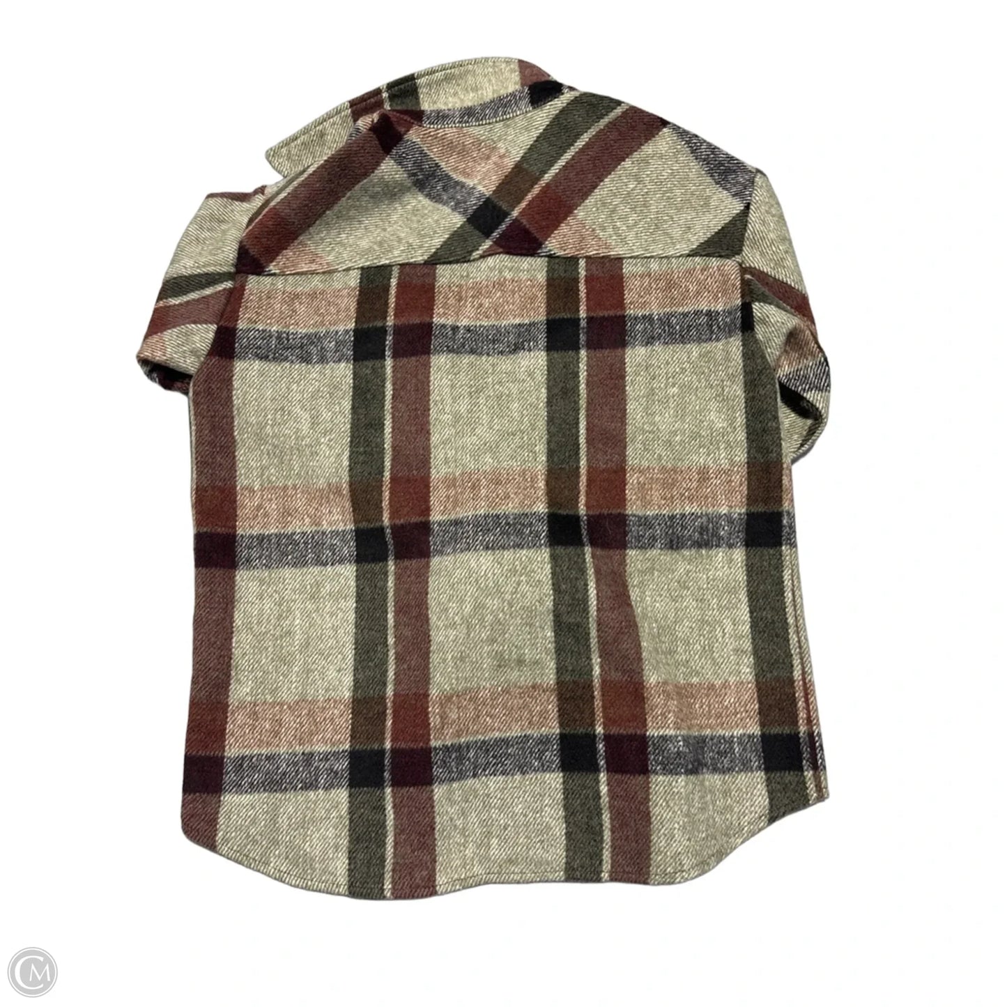 Top Long Sleeve By Charlie B In Plaid Pattern, Size: Xs