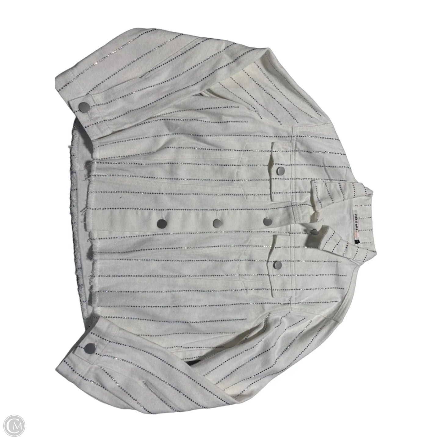 Jacket Denim By Origami In White, Size: S