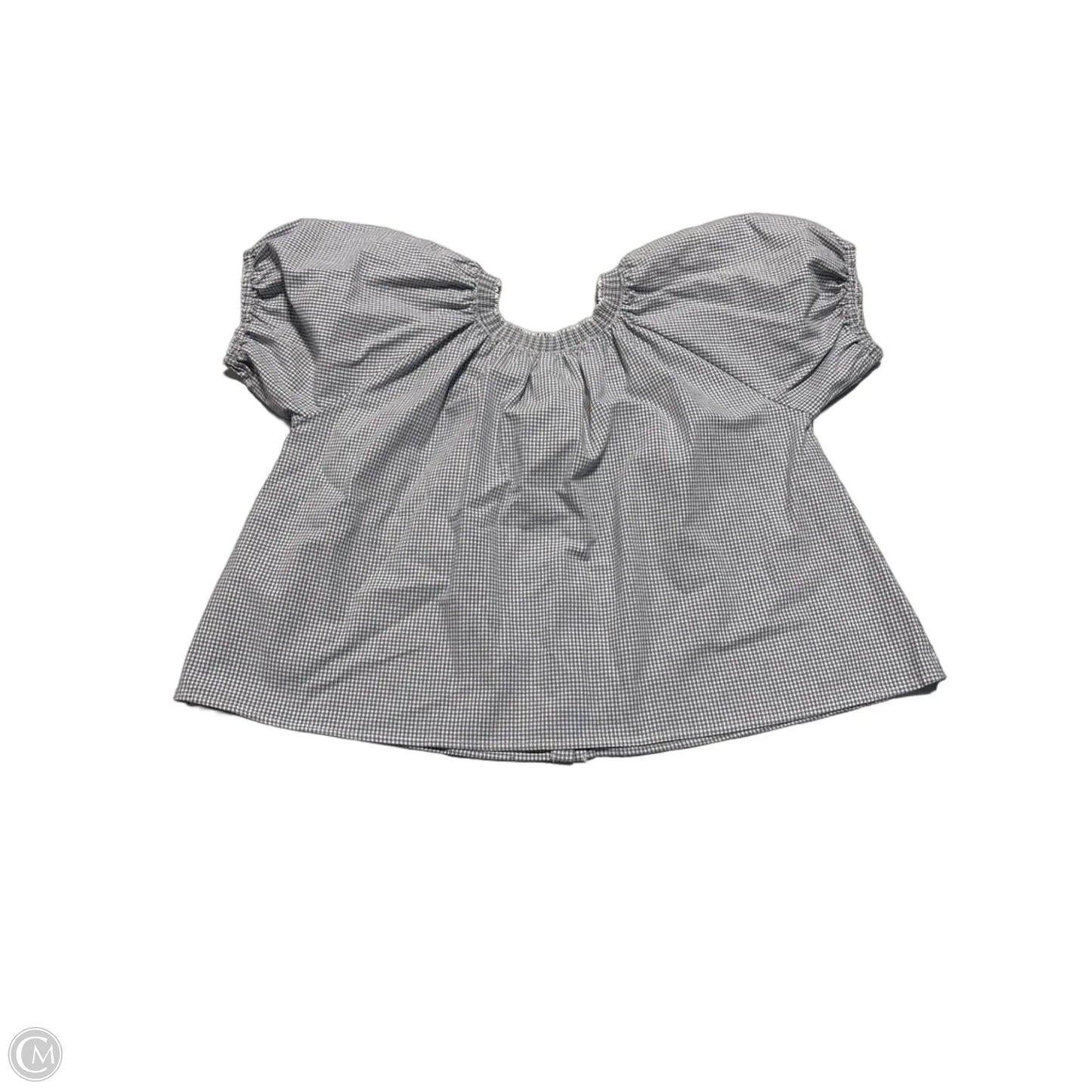 Top Short Sleeve By Things Between In Blue, Size: S
