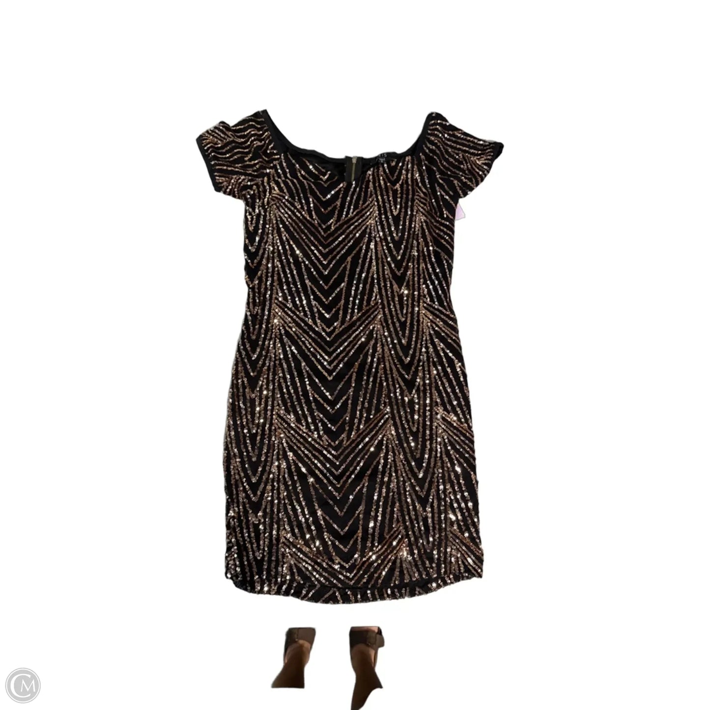 Dress Party Short By Iris In Rose Gold, Size: S
