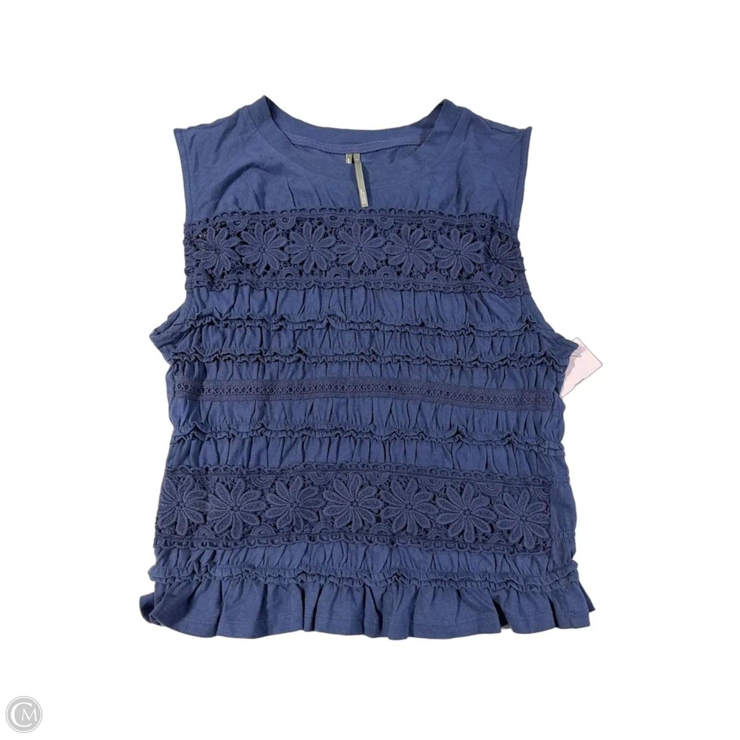 Tank Top By Anthropologie In Blue, Size: S