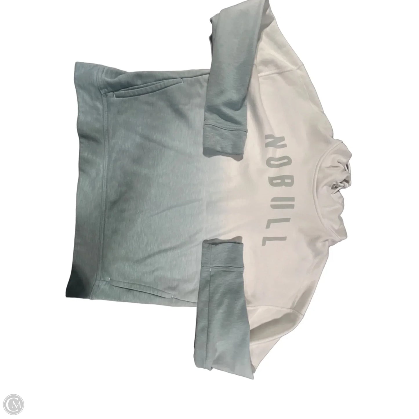 Sweatshirt Hoodie By Nobull In Blue & White, Size: S