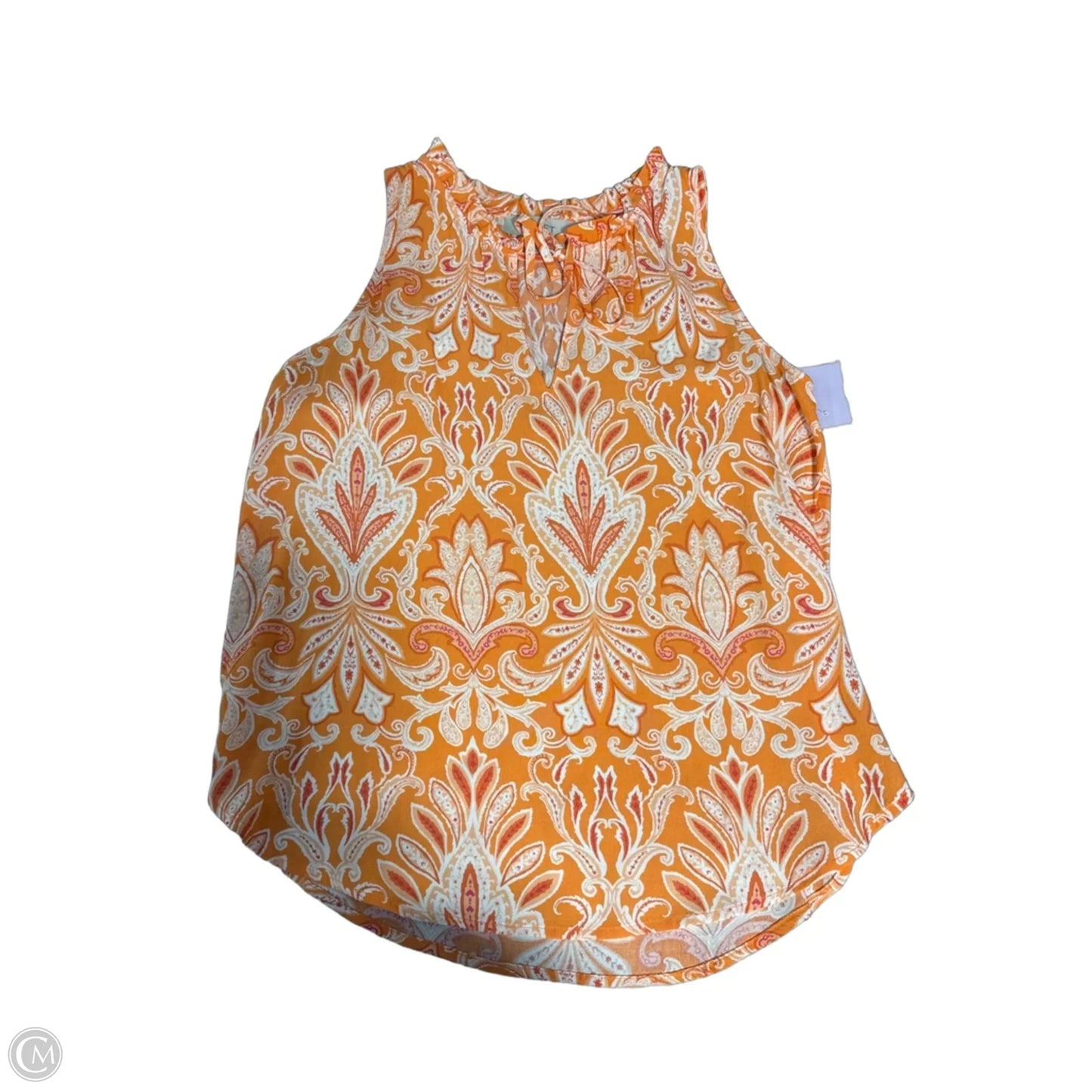 Top Sleeveless By Loft In Orange, Size: Xs