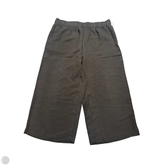 Pants Linen By H&m In Black, Size: Xl