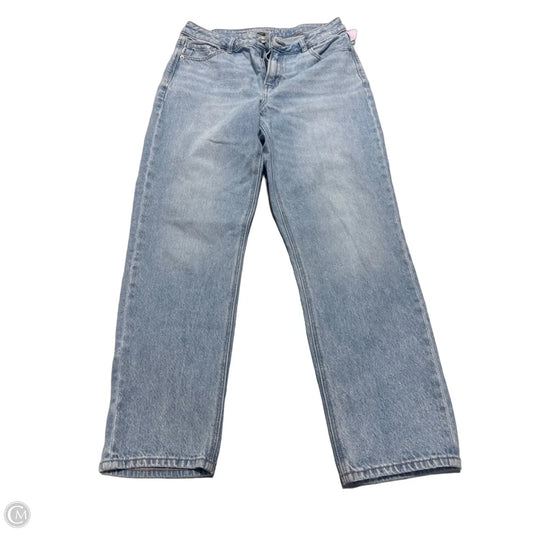 Jeans Straight By American Eagle In Blue Denim, Size: 10