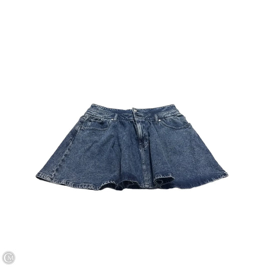 Skirt Mini & Short By Scoop In Blue Denim, Size: 14