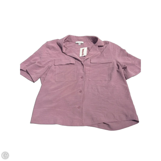 Top Short Sleeve By Maison Damelie In Pink, Size: S