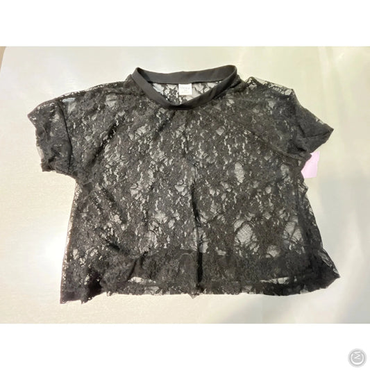 Top Short Sleeve By Cmc In Black, Size: S
