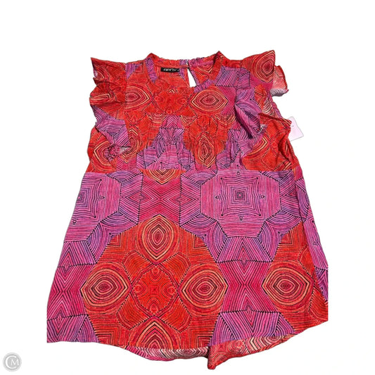 Top Short Sleeve By Apny In Red, Size: S