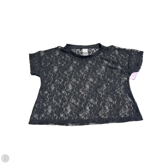 Top Short Sleeve By Cmc In Black, Size: S