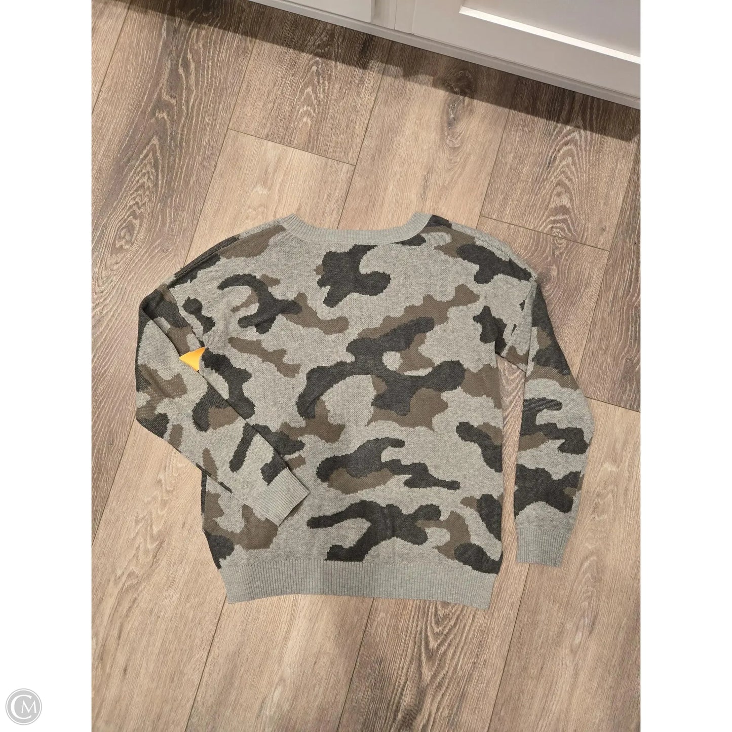 Top Long Sleeve By Fate In Camouflage Print, Size: M