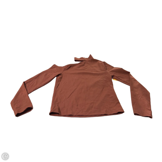Top Long Sleeve By Abercrombie And Fitch In Brown, Size: S