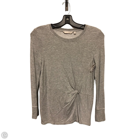 Top Long Sleeve Basic By Athleta In Grey, Size: S