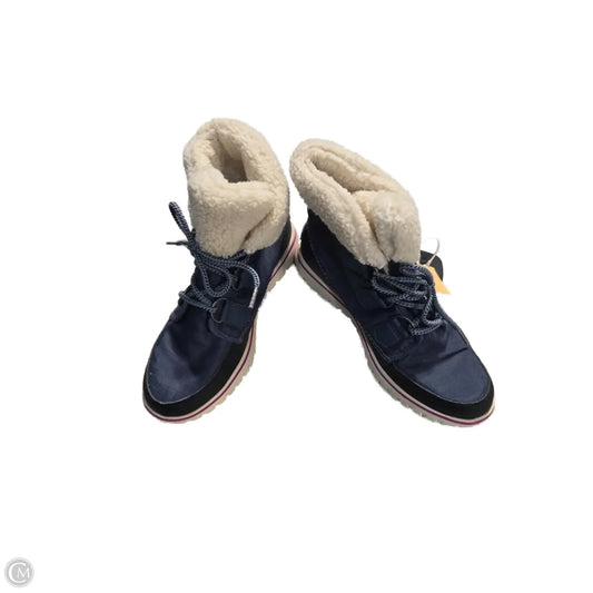 Boots Ankle Flats By Sorel In Blue, Size: 7.5