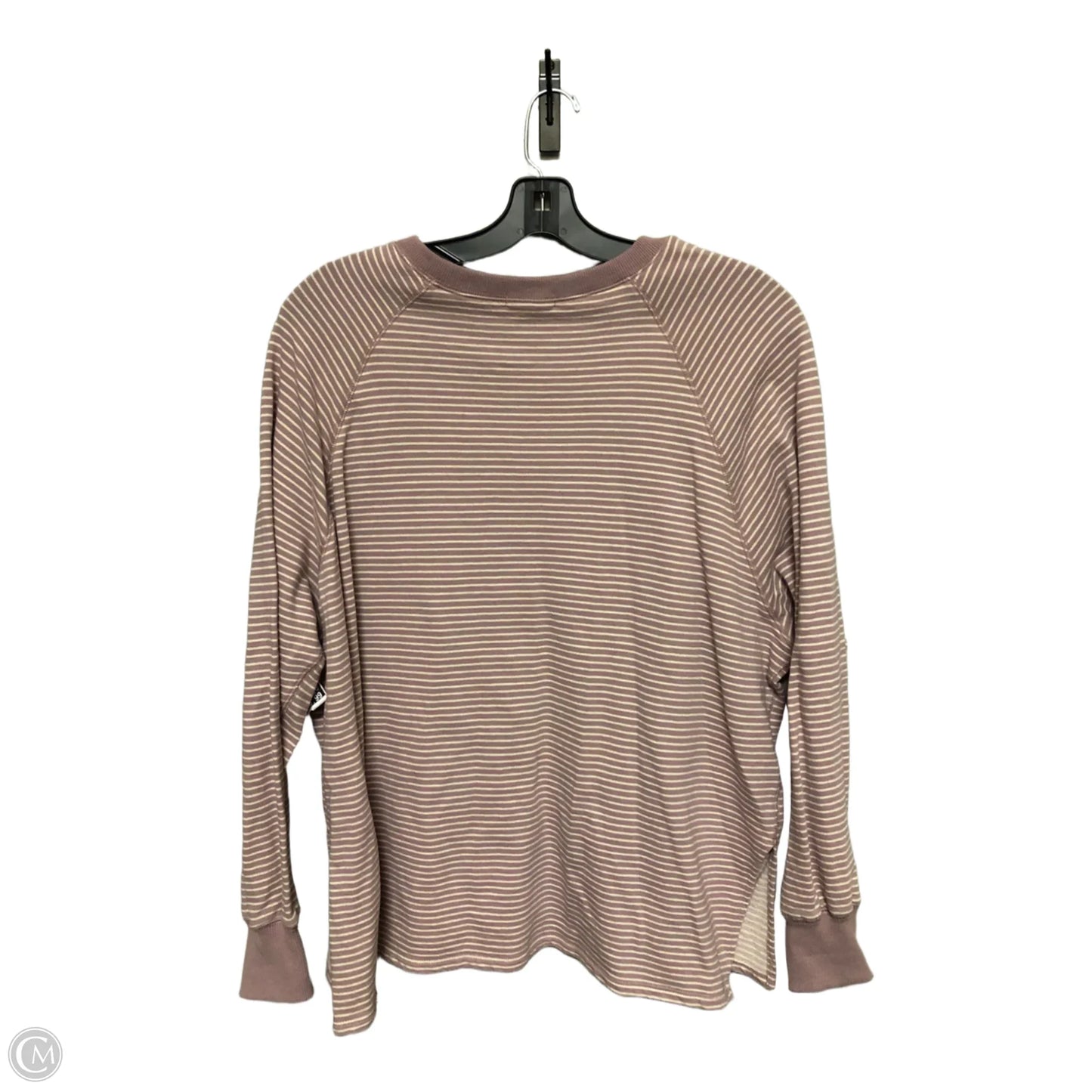 Top Long Sleeve By Easel In Striped Pattern, Size: M