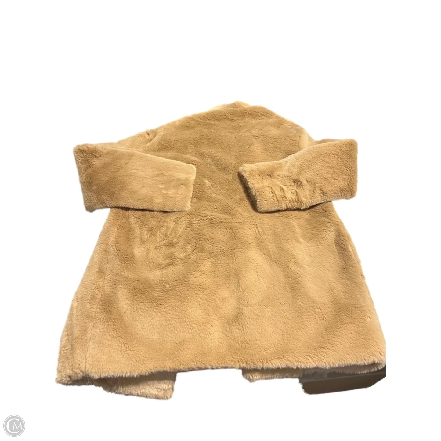 Coat Faux Fur & Sherpa By Express In Brown, Size: S