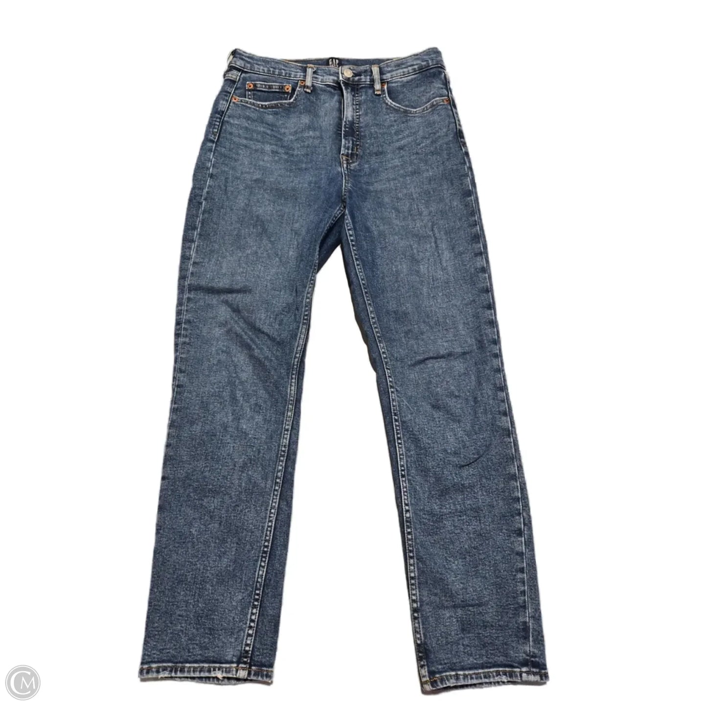 Jeans Boot Cut By Gap In Blue Denim, Size: 8