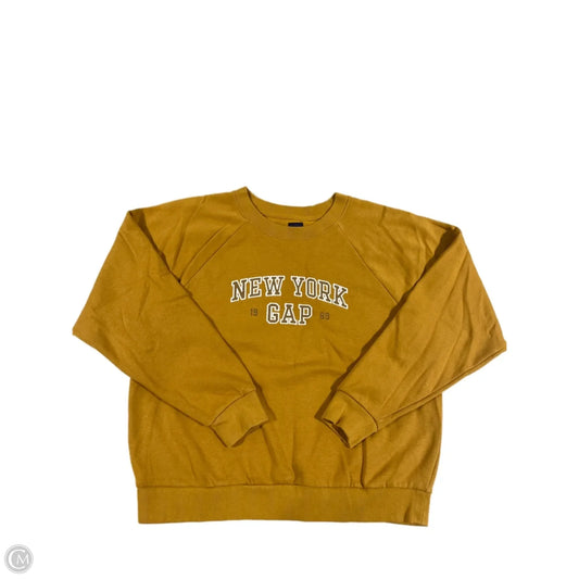 Top Long Sleeve By Gap In Yellow, Size: M