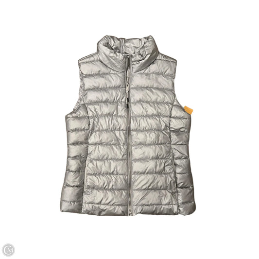 Vest Faux Fur & Sherpa By Gap In Silver, Size: Xs