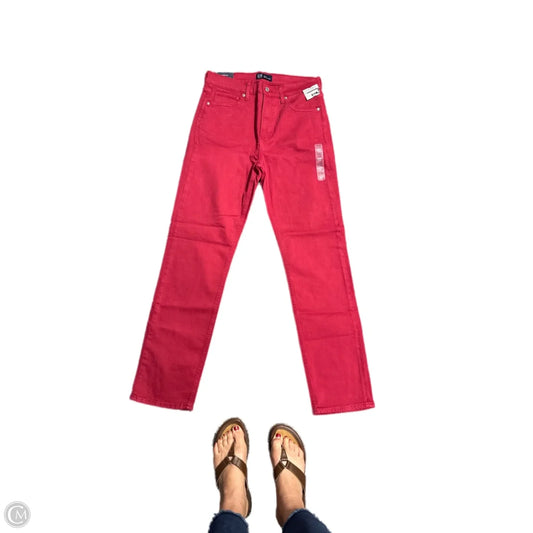 Jeans Skinny By Gap In Red, Size: 10