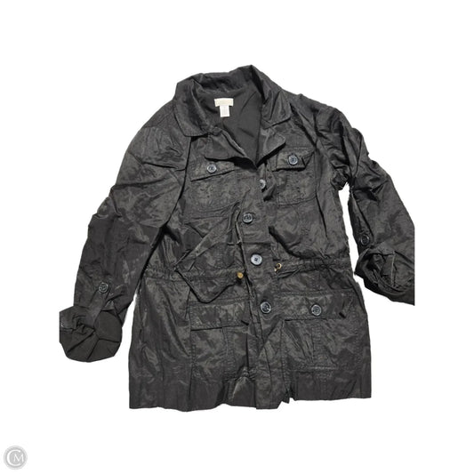 Jacket Moto By Chicos In Black, Size: S