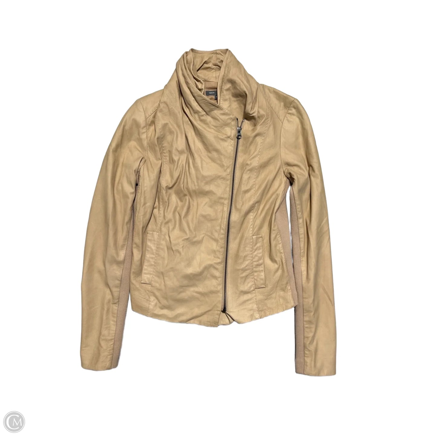 Jacket Fleece By Vince In Tan, Size: M