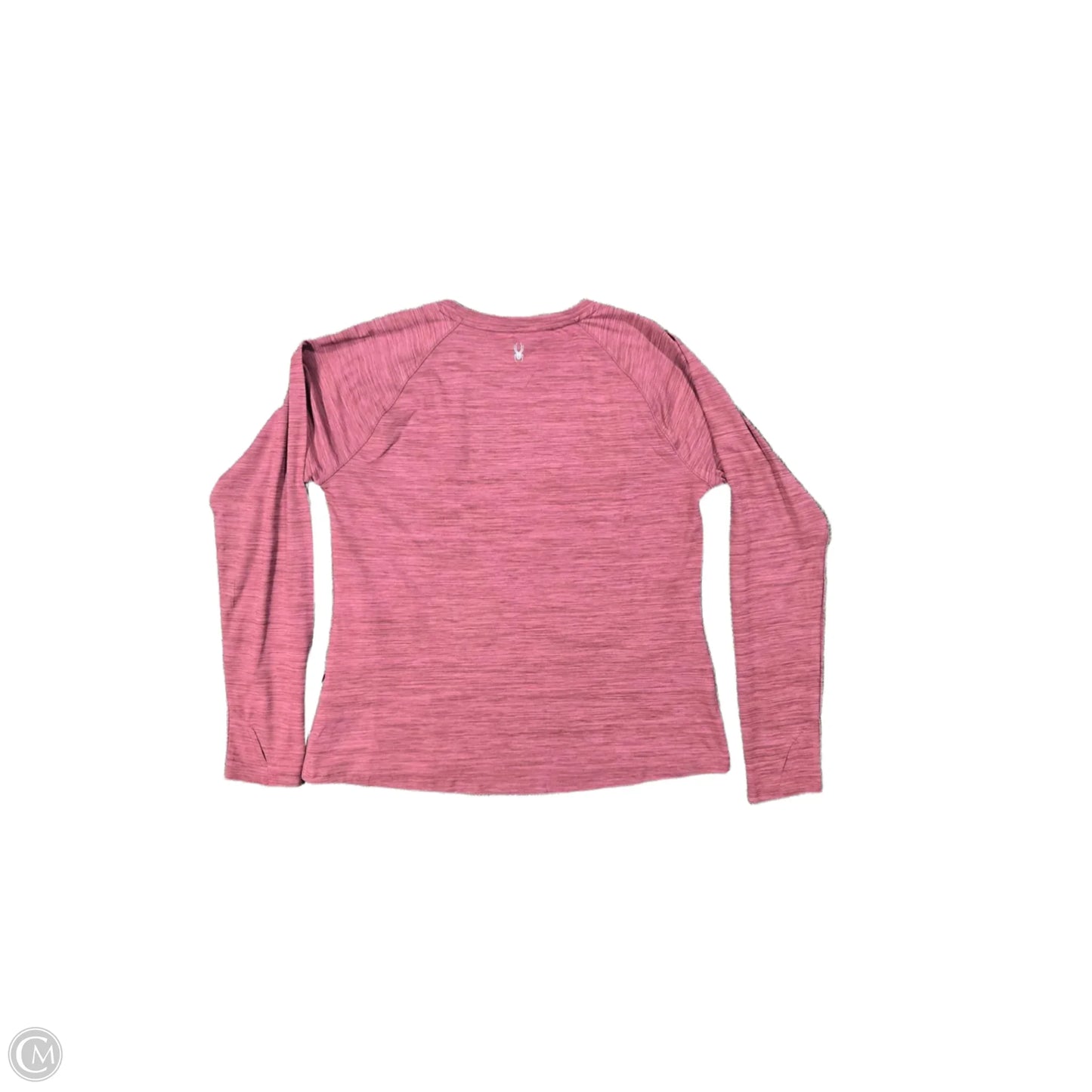 Athletic Top Long Sleeve Collar By Spyder In Pink, Size: Xl