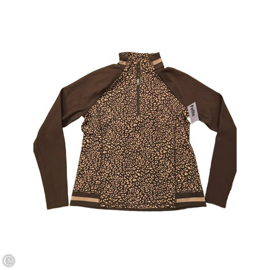 Athletic Jacket By Talbots In Brown, Size: Mp