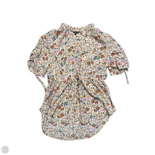 Blouse Short Sleeve By Cmb In Floral Print, Size: 2x