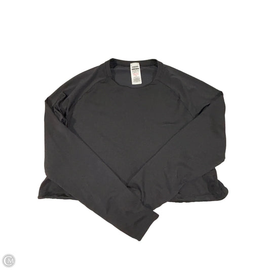Athletic Top Long Sleeve Collar By Gym Shark In Black, Size: Xl