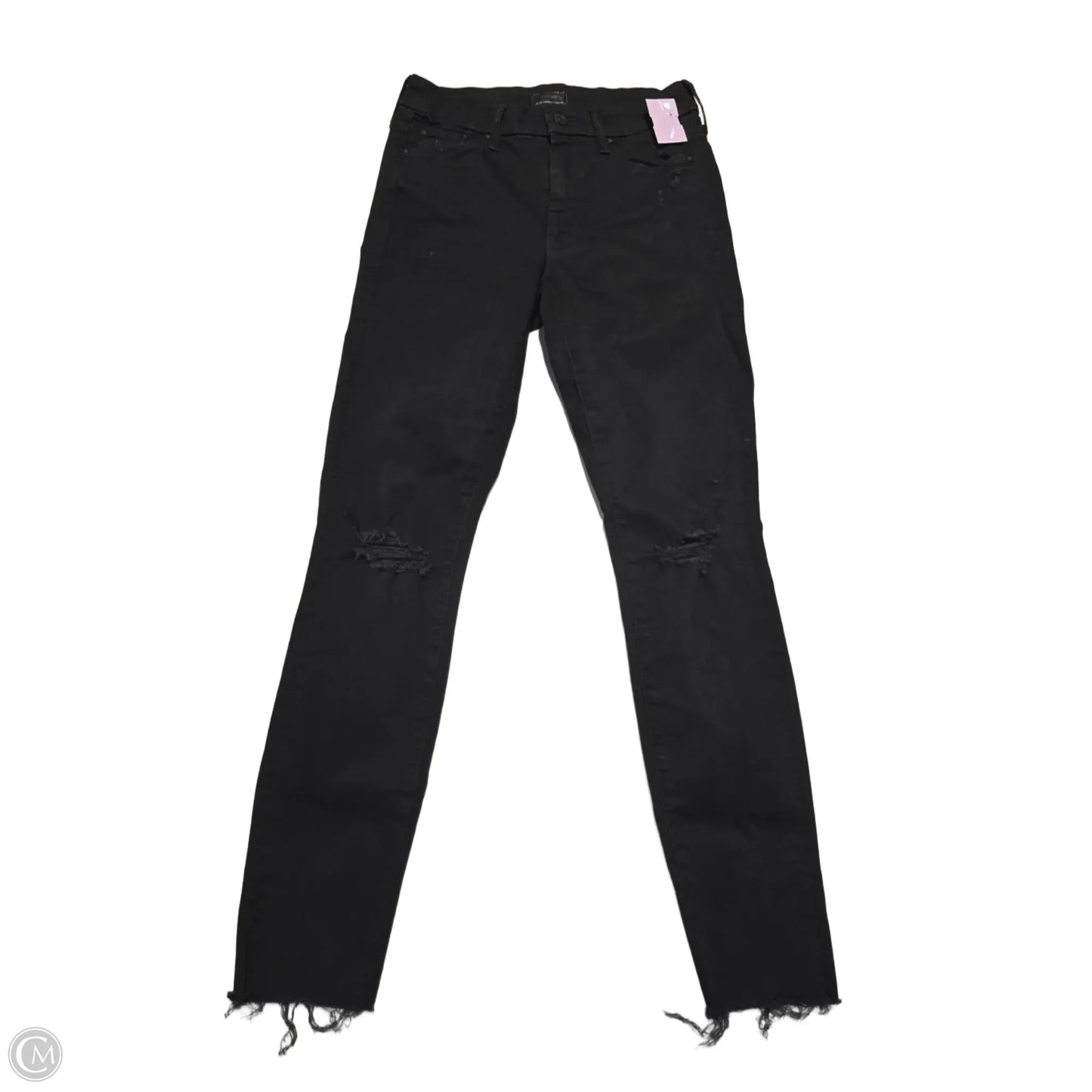 Jeans Skinny By Mother In Black Denim, Size: 2