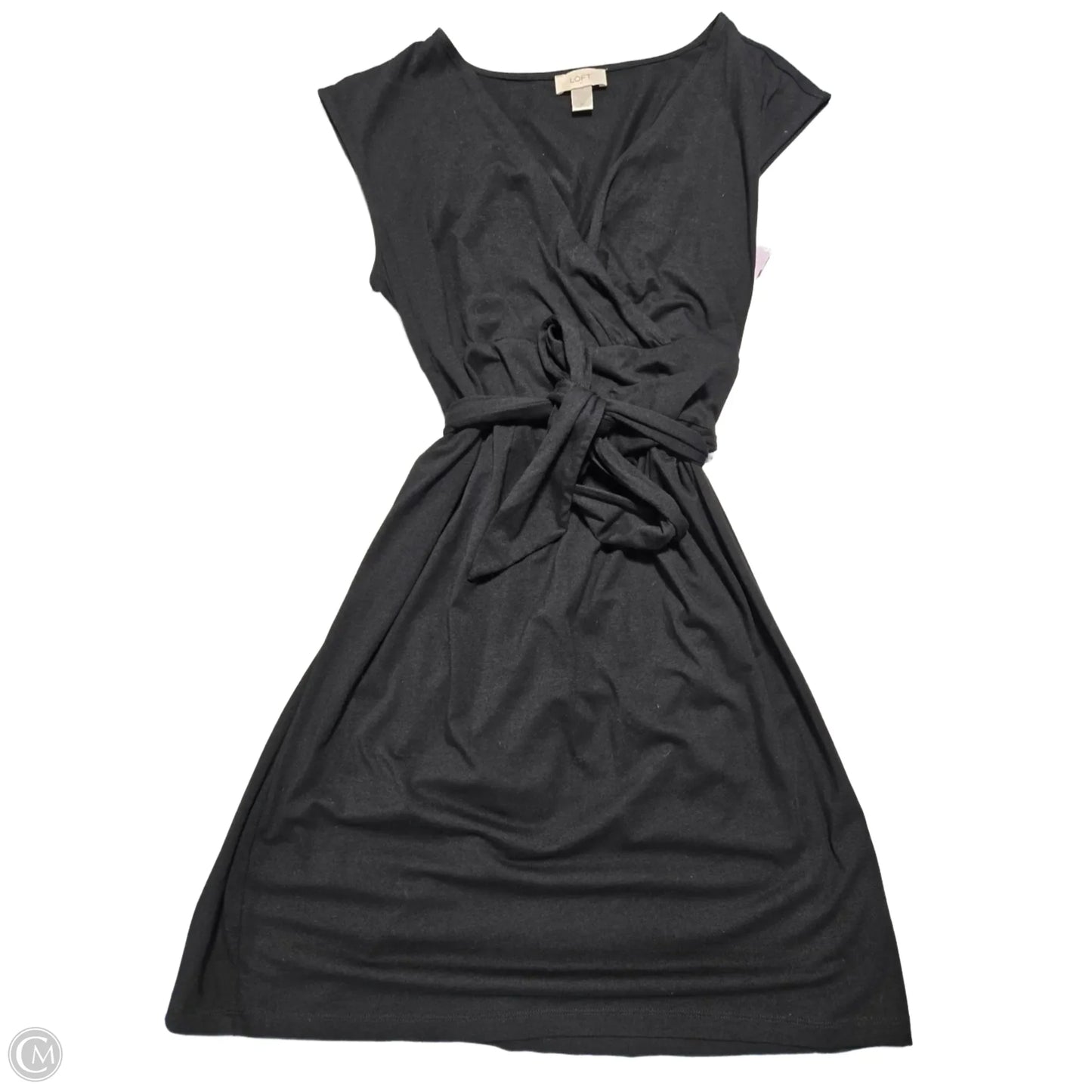 Dress Casual Midi By Loft In Black, Size: M
