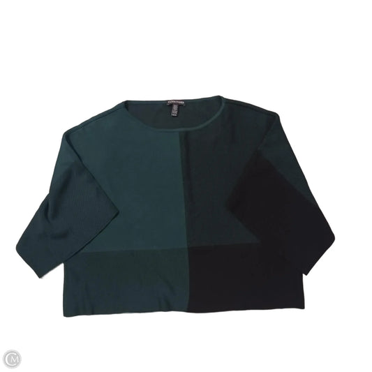 Sweater Short Sleeve By Eileen Fisher In Green, Size: Xs