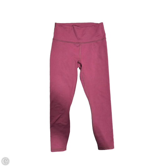 Athletic Leggings By Fabletics In Maroon, Size: M