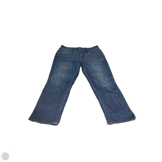 Jeans Cropped By Chicos In Blue Denim, Size: 10