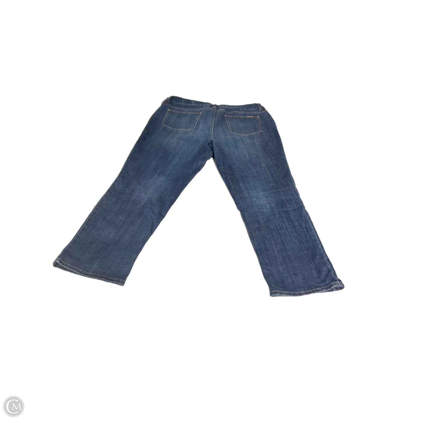 Jeans Cropped By Chicos In Blue Denim, Size: 10